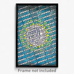 Valley Springs South Dakota Poster (SD City Souvenir 11x17 Town Print)