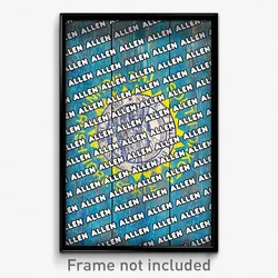 Allen South Dakota Poster (SD City Souvenir 11x17 Town Print)