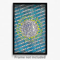 Lower Brule South Dakota Poster (SD City Souvenir 11x17 Town Print)