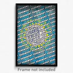 Edgemont South Dakota Poster (SD City Souvenir 11x17 Town Print)