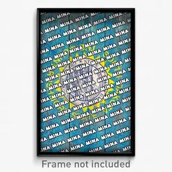 Mina South Dakota Poster (SD City Souvenir 11x17 Town Print)