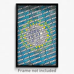 Lake Norden South Dakota Poster (SD City Souvenir 11x17 Town Print)