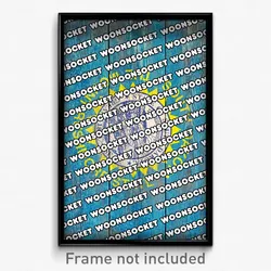 Woonsocket South Dakota Poster (SD City Souvenir 11x17 Town Print)