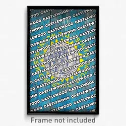 Castlewood South Dakota Poster (SD City Souvenir 11x17 Town Print)