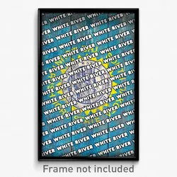 White River South Dakota Poster (SD City Souvenir 11x17 Town Print)