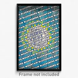 Blucksberg Mountain South Dakota Poster (SD City Souvenir 11x17 Town Print)