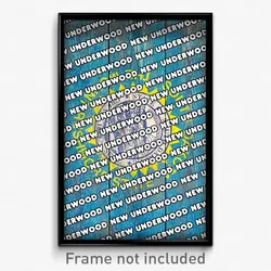 New Underwood South Dakota Poster (SD City Souvenir 11x17 Town Print)