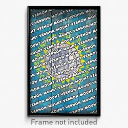 Mount Vernon South Dakota Poster (SD City Souvenir 11x17 Town Print)