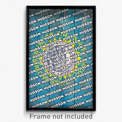 Hudson South Dakota Poster (SD City Souvenir 11x17 Town Print)