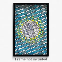 White Lake South Dakota Poster (SD City Souvenir 11x17 Town Print)
