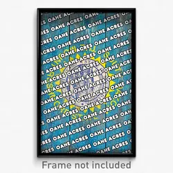 Oahe Acres South Dakota Poster (SD City Souvenir 11x17 Town Print)