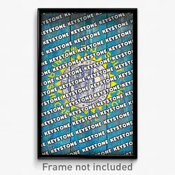 Keystone South Dakota Poster (SD City Souvenir 11x17 Town Print)