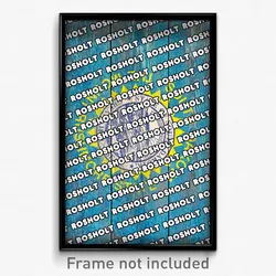 Rosholt South Dakota Poster (SD City Souvenir 11x17 Town Print)