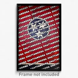 Chattanooga Tennessee Poster (TN City Souvenir 11x17 Town Print)