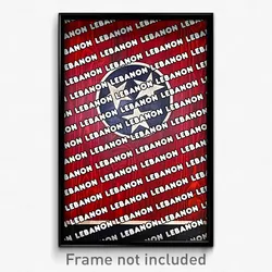Lebanon Tennessee Poster (TN City Souvenir 11x17 Town Print)