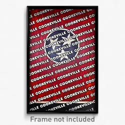 Cookeville Tennessee Poster (TN City Souvenir 11x17 Town Print)