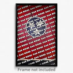 Oak Ridge Tennessee Poster (TN City Souvenir 11x17 Town Print)