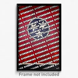 Dyersburg Tennessee Poster (TN City Souvenir 11x17 Town Print)
