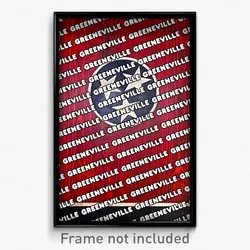 Greeneville Tennessee Poster (TN City Souvenir 11x17 Town Print)