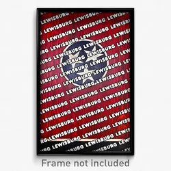 Lewisburg Tennessee Poster (TN City Souvenir 11x17 Town Print)