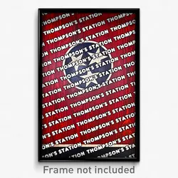 Thompson's Station Tennessee Poster (TN City Souvenir 11x17 Town Print)