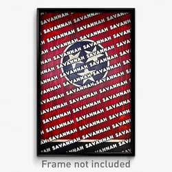 Savannah Tennessee Poster (TN City Souvenir 11x17 Town Print)