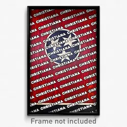 Christiana Tennessee Poster (TN City Souvenir 11x17 Town Print)