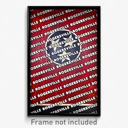 Rogersville Tennessee Poster (TN City Souvenir 11x17 Town Print)