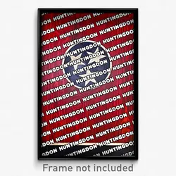 Huntingdon Tennessee Poster (TN City Souvenir 11x17 Town Print)