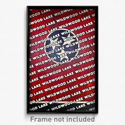 Wildwood Lake Tennessee Poster (TN City Souvenir 11x17 Town Print)