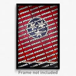Oliver Springs Tennessee Poster (TN City Souvenir 11x17 Town Print)