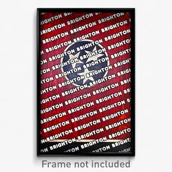 Brighton Tennessee Poster (TN City Souvenir 11x17 Town Print)