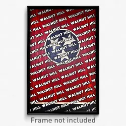 Walnut Hill Tennessee Poster (TN City Souvenir 11x17 Town Print)