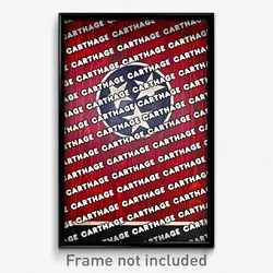 Carthage Tennessee Poster (TN City Souvenir 11x17 Town Print)