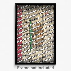 Cloverdale California Poster (CA City Souvenir 11x17 Town Print)