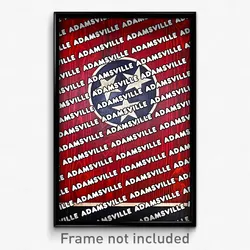 Adamsville Tennessee Poster (TN City Souvenir 11x17 Town Print)
