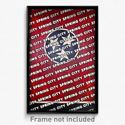 Spring City Tennessee Poster (TN City Souvenir 11x17 Town Print)