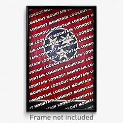 Lookout Mountain Tennessee Poster (TN City Souvenir 11x17 Town Print)
