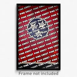 Pine Crest Tennessee Poster (TN City Souvenir 11x17 Town Print)