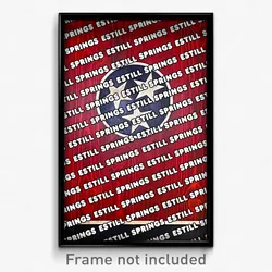 Estill Springs Tennessee Poster (TN City Souvenir 11x17 Town Print)