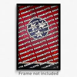 Charlotte Tennessee Poster (TN City Souvenir 11x17 Town Print)