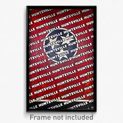 Huntsville Tennessee Poster (TN City Souvenir 11x17 Town Print)