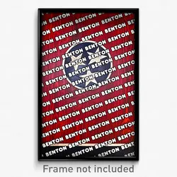 Benton Tennessee Poster (TN City Souvenir 11x17 Town Print)