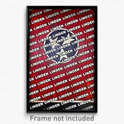 Linden Tennessee Poster (TN City Souvenir 11x17 Town Print)