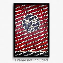 Gordonsville Tennessee Poster (TN City Souvenir 11x17 Town Print)