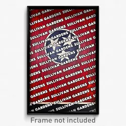 Sullivan Gardens Tennessee Poster (TN City Souvenir 11x17 Town Print)