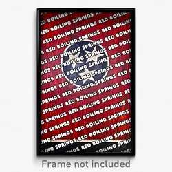 Red Boiling Springs Tennessee Poster (TN City Souvenir 11x17 Town Print)