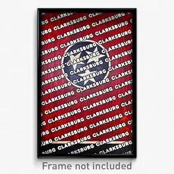 Clarksburg Tennessee Poster (TN City Souvenir 11x17 Town Print)