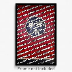 Flat Top Mountain Tennessee Poster (TN City Souvenir 11x17 Town Print)