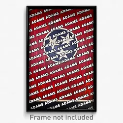 Adams Tennessee Poster (TN City Souvenir 11x17 Town Print)